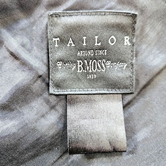 Tailor B. Moss Vintage Wool Blend Red Tartan Plaid Straight Cut Midi Skirt 10 - Picture 3 of 4